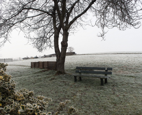 vor der Türe im Winter