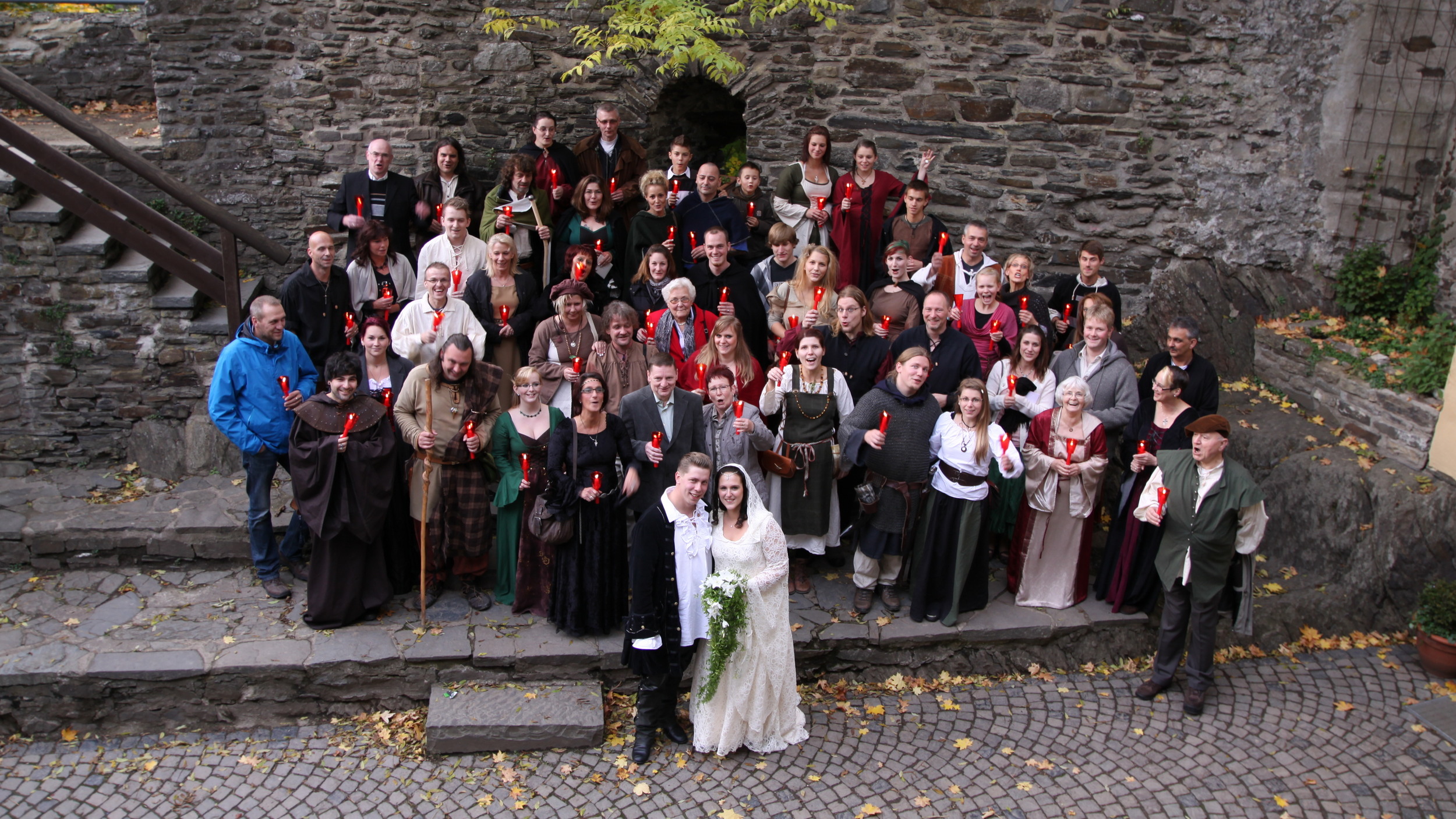 Gruppenfoto Hochzeit